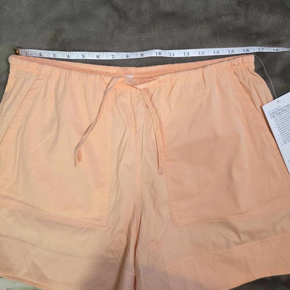 🆕️ Lululemon Cotton-Blend Poplin High-Rise Short 4" - Picture 9 of 9
